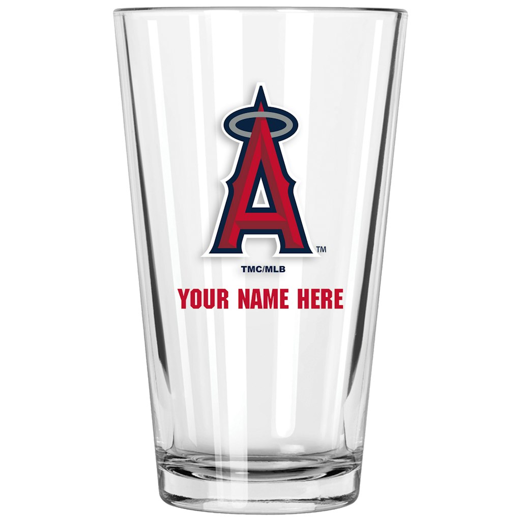 Los Angeles Angels 16-ounce Personalized Pint Glass: $34.99 Los Angeles Angels 16-ounce Personalized Pint Glass: $34.99