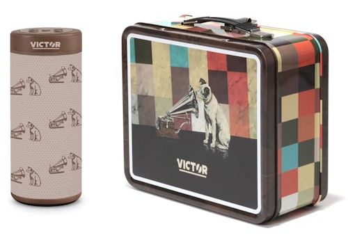 Victor Portable Bluetooth Speaker w/ Retro Metal Lunchbox for $2 + free shipping w/ $35