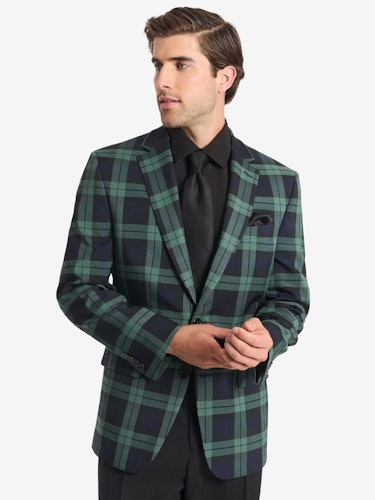 Chaps Men's Holiday Blackwatch Blazer for $8 + free shipping w/ $35