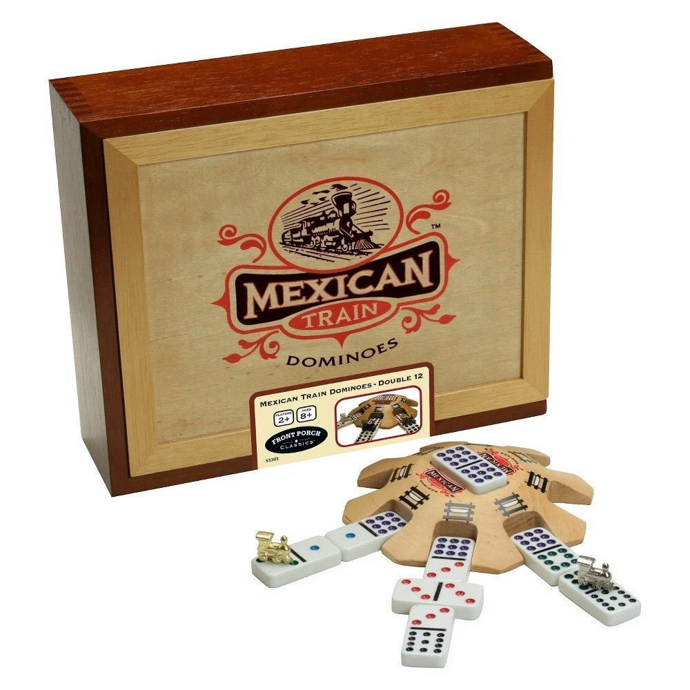Front Porch Classics Mexican Train Dominoes Set: $15 Front Porch Classics Mexican Train Dominoes Set: $15