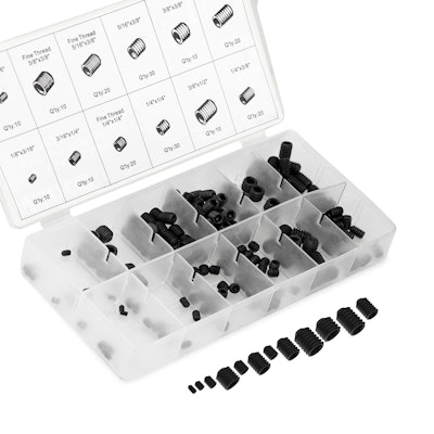 Neiko 200-Piece Internal Hex Allen Set Screw Assortment Kit for $11 + free shipping w/ Prime