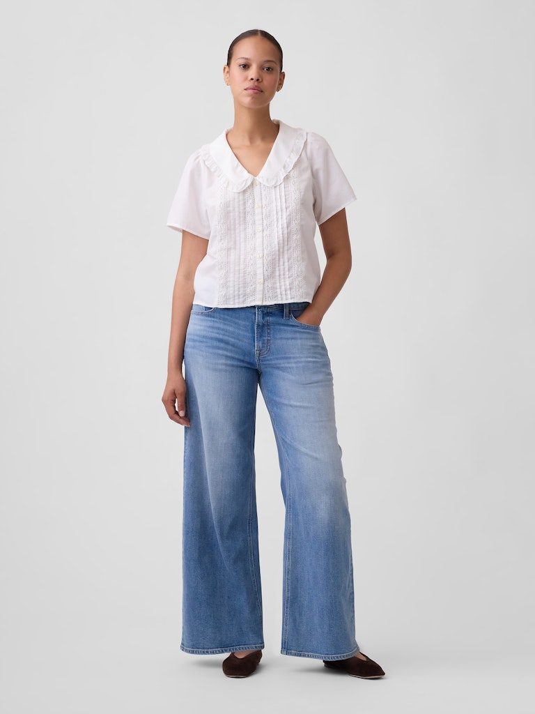 Mid-Rise Wide-Leg Jeans: $39.99 Mid-Rise Wide-Leg Jeans: $39.99