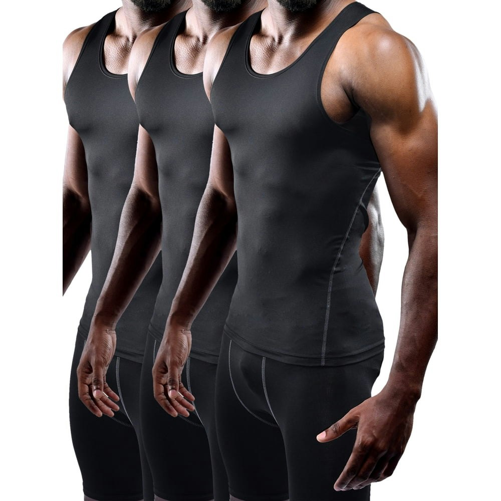 Neleus Men's Compression Tank Top 3-Pack: $21.49 Neleus Men's Compression Tank Top 3-Pack: $21.49