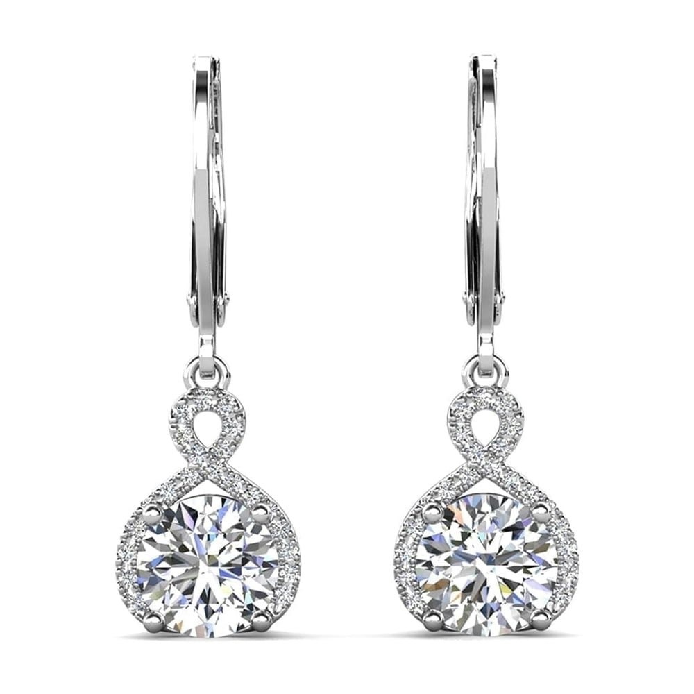 Cate & Chloe Alessandra 18k White Gold Plated Simulated Diamond Earrings: $21.99 Cate & Chloe Alessandra 18k White Gold Plated Simulated Diamond Earrings: $21.99