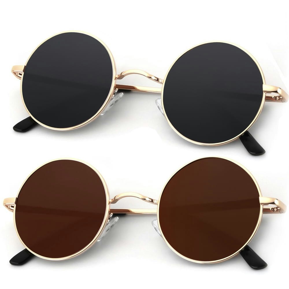 Kaliyadi Polarized Retro Round Sunglasses: $14.99 Kaliyadi Polarized Retro Round Sunglasses: $14.99