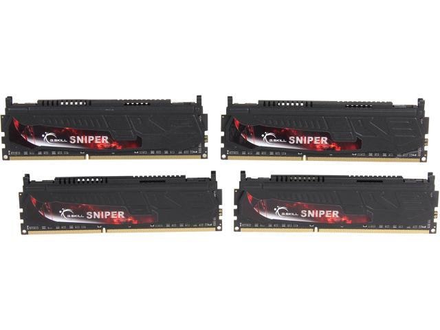 G.Skill Sniper Series 32GB 4x8GB DDR3 2133 Desktop Memory: $314.99