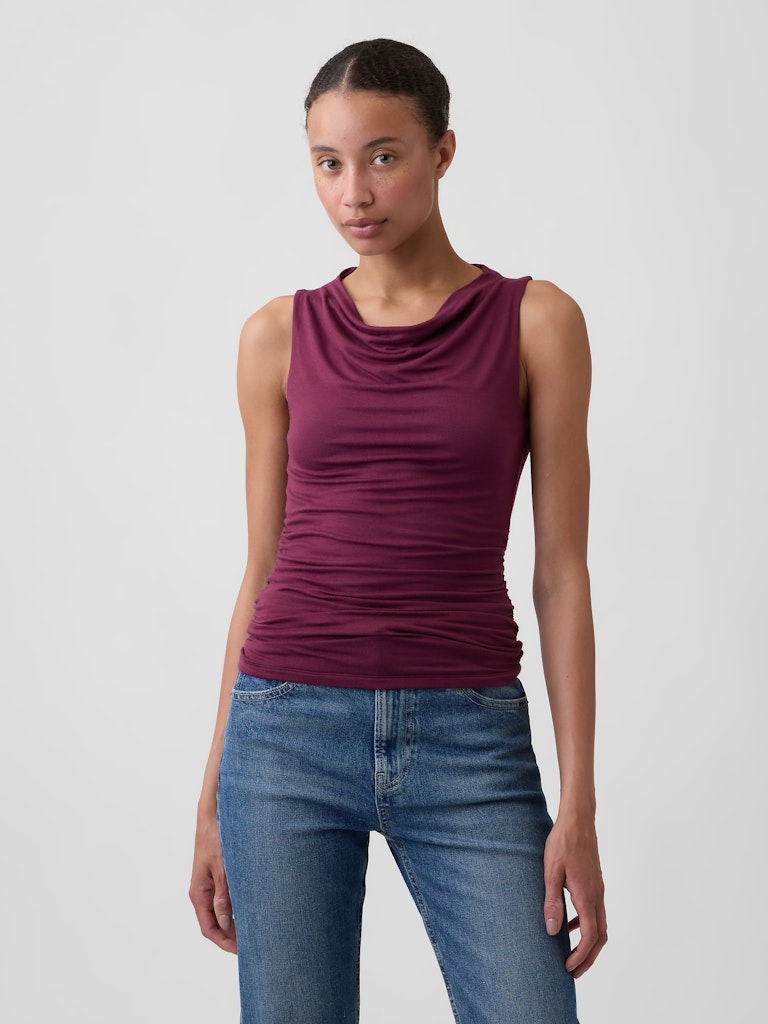 Sleeveless Cowl-Neck Top: $20.99 Sleeveless Cowl-Neck Top: $20.99