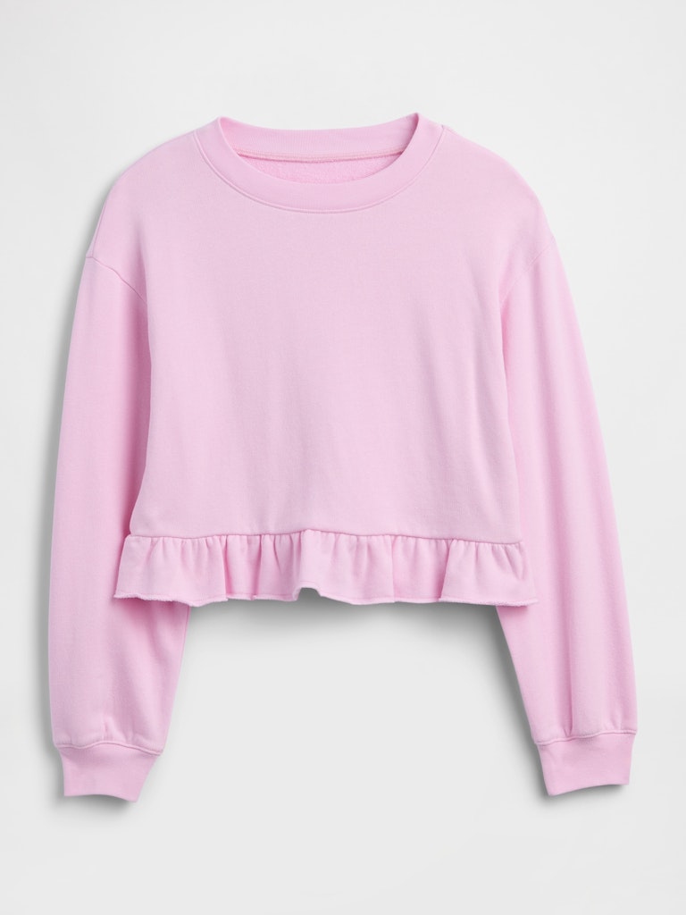 Kids' French Terry Peplum Sweatshirt: $11.99