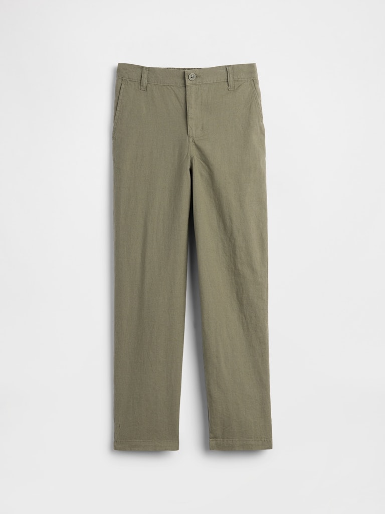 Kids Relaxed Linen-Blend Pants: $17.99