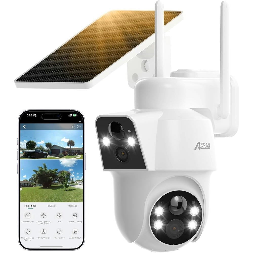 Anran 2K Wireless Solar Dual Lens Security Camera: $67.99 Anran 2K Wireless Solar Dual Lens Security Camera: $67.99