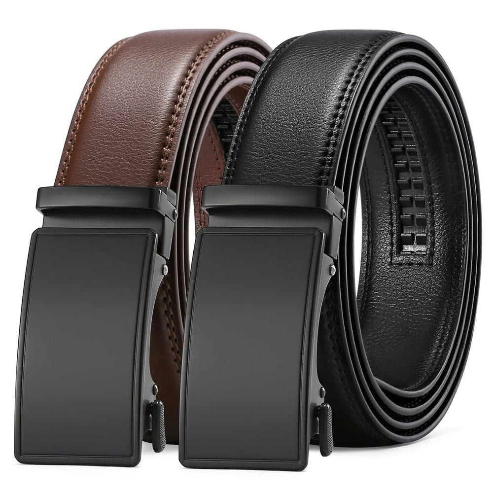 Sendefn Men's Ratchet Leather Belt 2-Pack: $23.95 Sendefn Men's Ratchet Leather Belt 2-Pack: $23.95