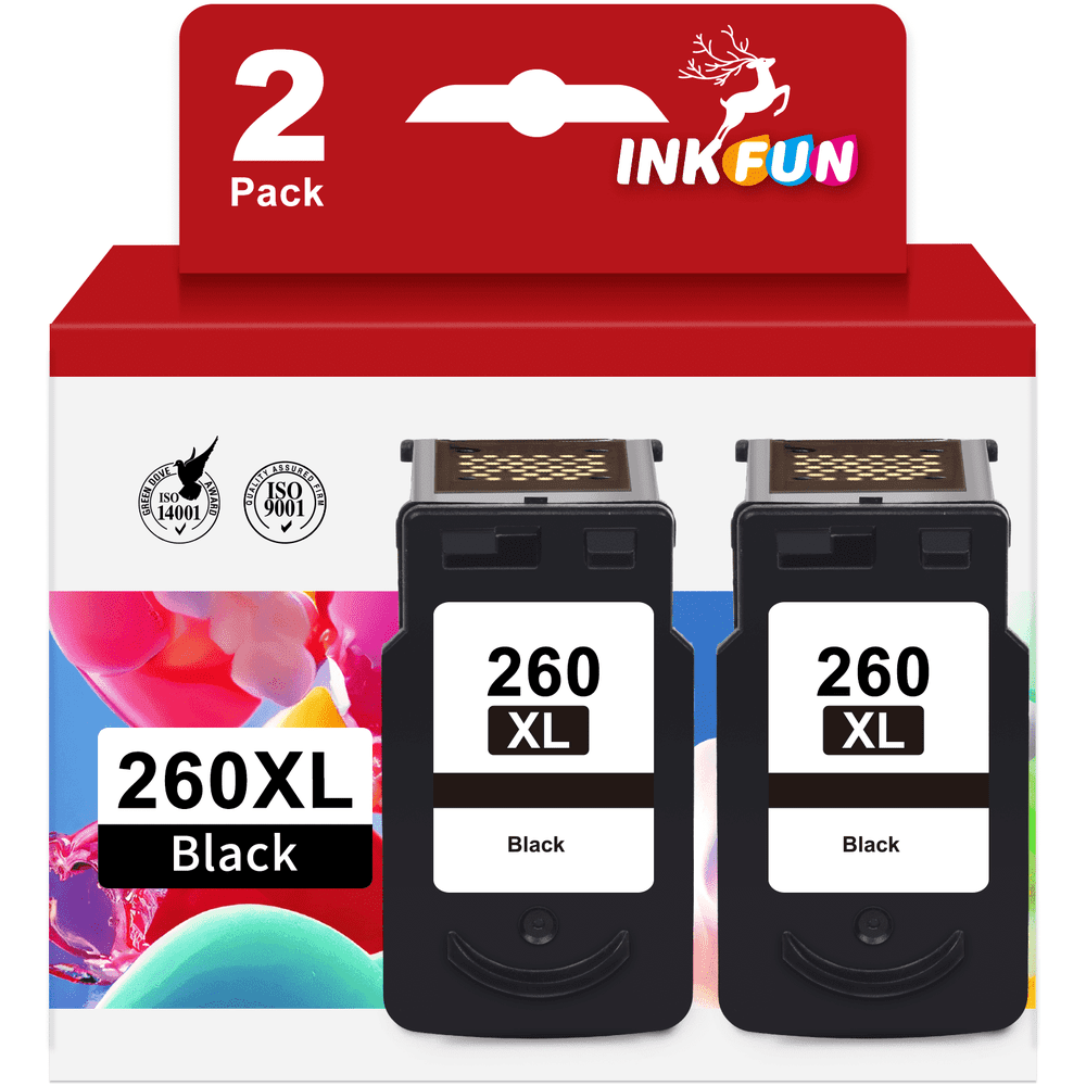 Canon PG-260XL Black Ink Cartridge 2-Pack: $33.23 Canon PG-260XL Black Ink Cartridge 2-Pack: $33.23