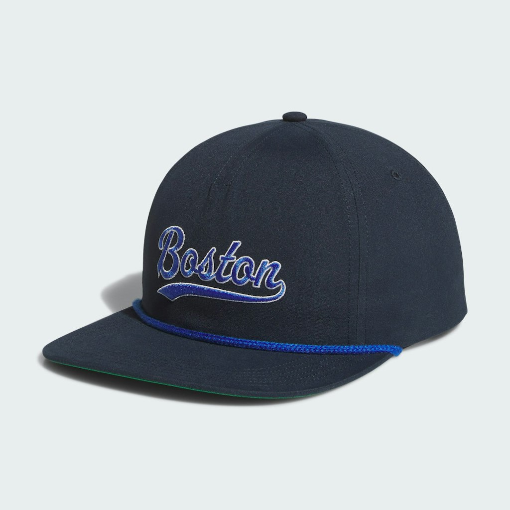 BAA Script 5-Panel Strapback Hat: $24
