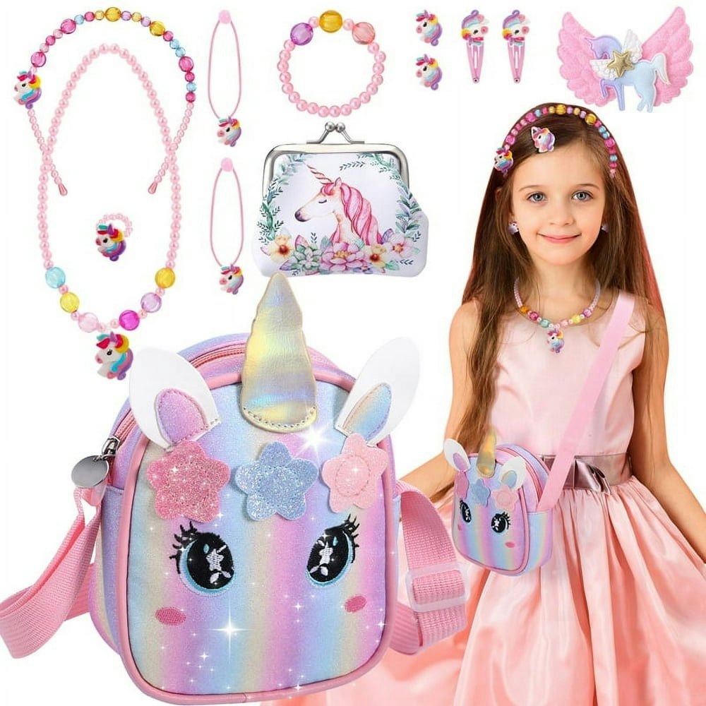Sixwipe Little Girl Unicorn Purse and Jewelry Set 13-Piece: $11.69 Sixwipe Little Girl Unicorn Purse and Jewelry Set 13-Piece: $11.69