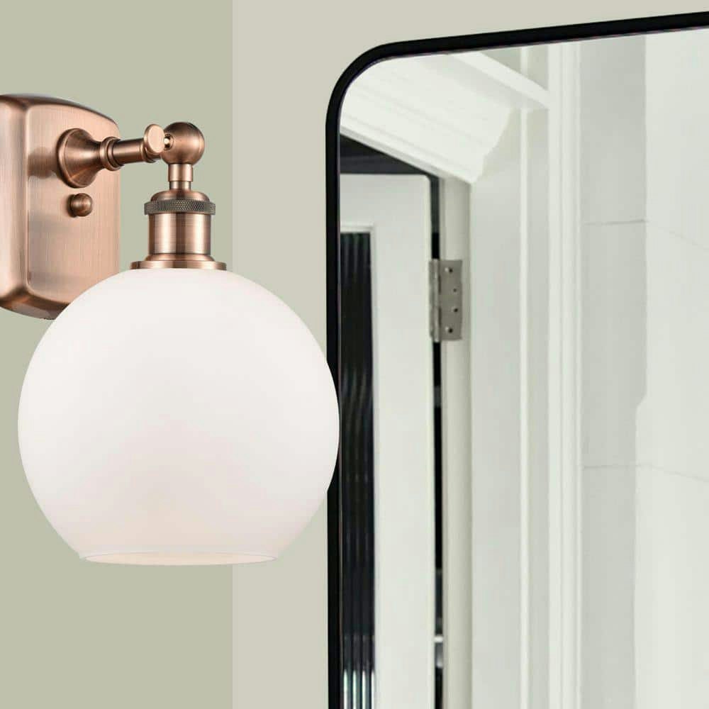 Athens 1-Light Antique Copper Wall Sconce: $165.60 Athens 1-Light Antique Copper Wall Sconce: $165.60