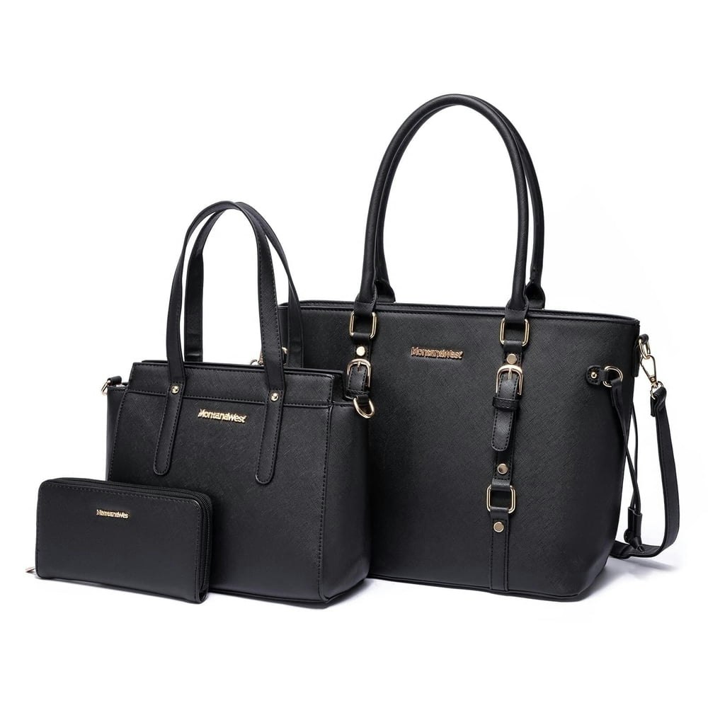Montana West Purse and Tote Bag 3-Piece Set: $39.99