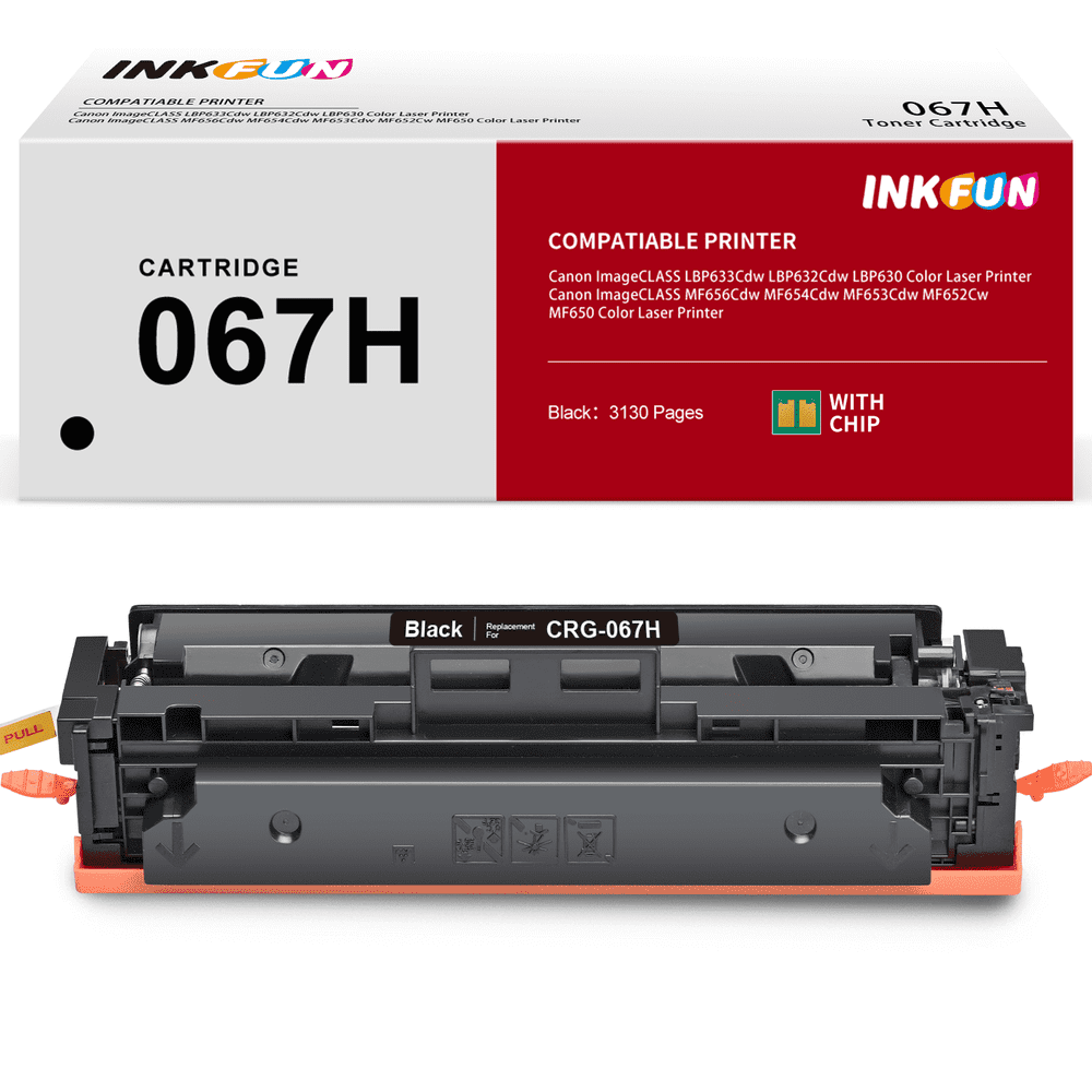Canon 067H Black Toner Cartridge: $25.49 Canon 067H Black Toner Cartridge: $25.49