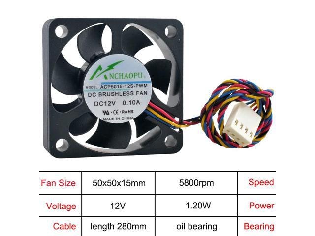 50mm 12V 4-Pin PWM Cooling Fan: $18.60 50mm 12V 4-Pin PWM Cooling Fan: $18.60