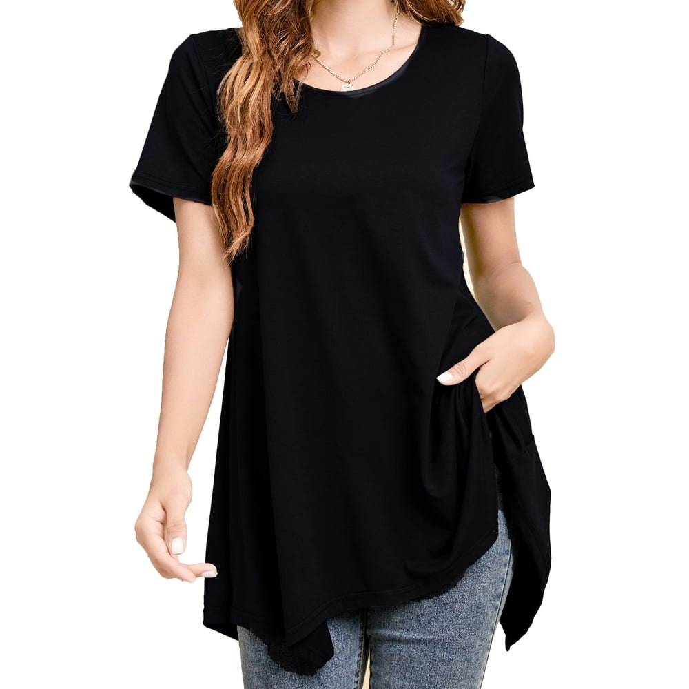 Sprinmer Women's Plus Size Short Sleeve Tunic Top: $10.09 Sprinmer Women's Plus Size Short Sleeve Tunic Top: $10.09