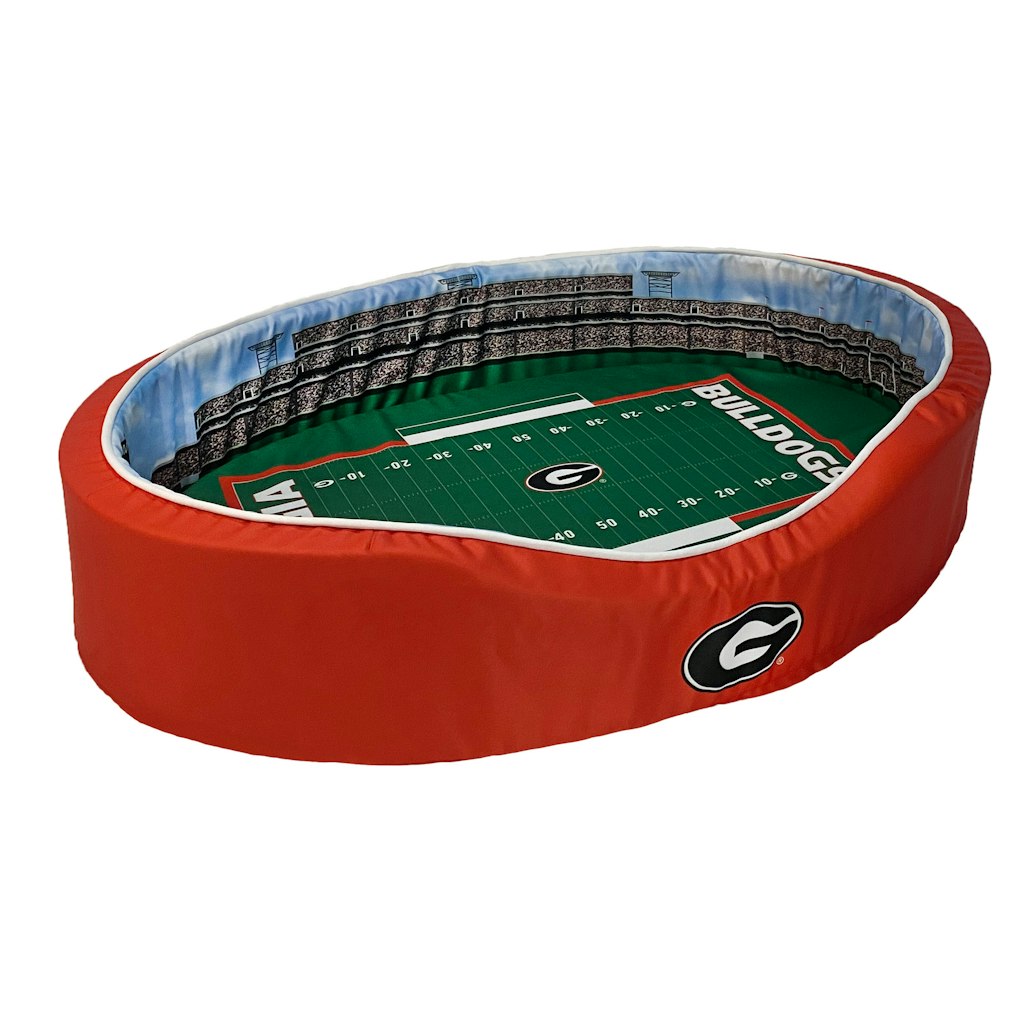 Georgia Bulldogs 34'' x 22'' x 7'' Medium Oval Dog Bed: $149.99