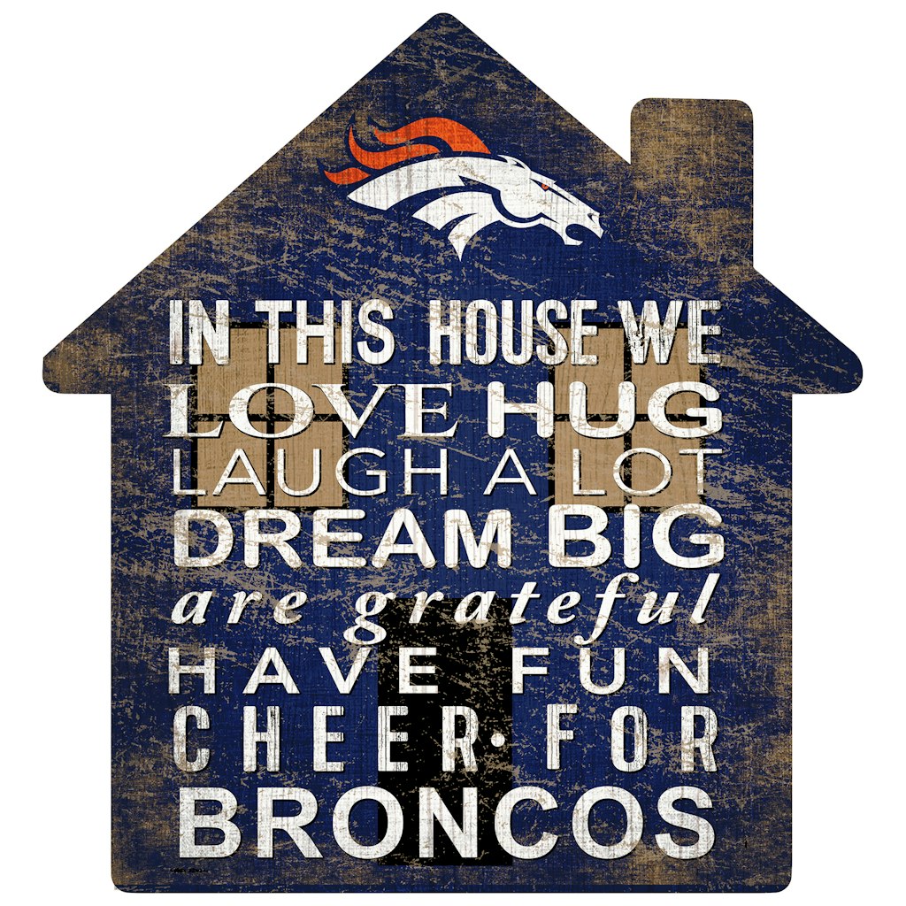Denver Broncos 12-Inch Team House Sign: $34.99