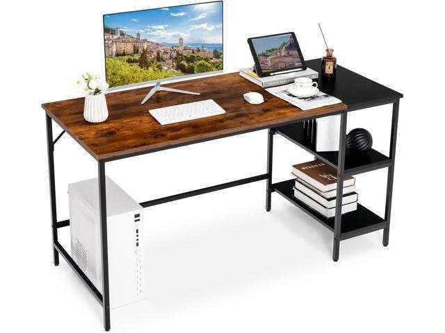 Costway 55-Inch Industrial Computer Desk with Storage Shelves: $188.08 Costway 55-Inch Industrial Computer Desk with Storage Shelves: $188.08