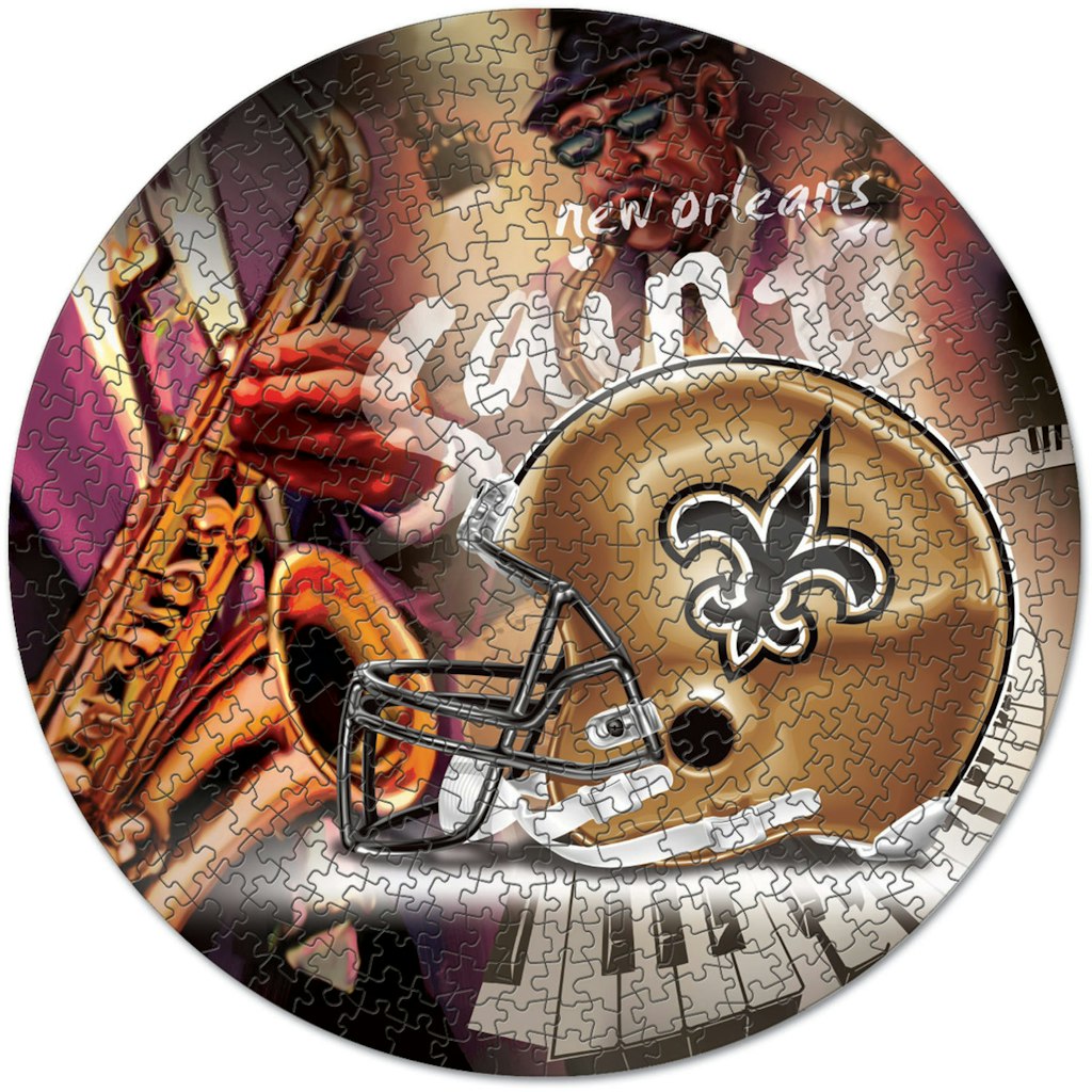 WinCraft New Orleans Saints 500-Piece Round Puzzle: $24.99 WinCraft New Orleans Saints 500-Piece Round Puzzle: $24.99