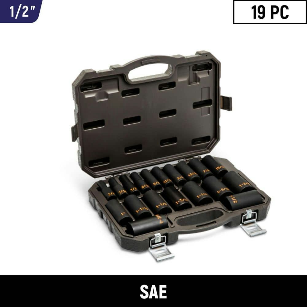 1/2-Inch Drive 6-Point SAE Hi-Viz Deep Impact Socket Set 19-Piece: $138.99 1/2-Inch Drive 6-Point SAE Hi-Viz Deep Impact Socket Set 19-Piece: $138.99