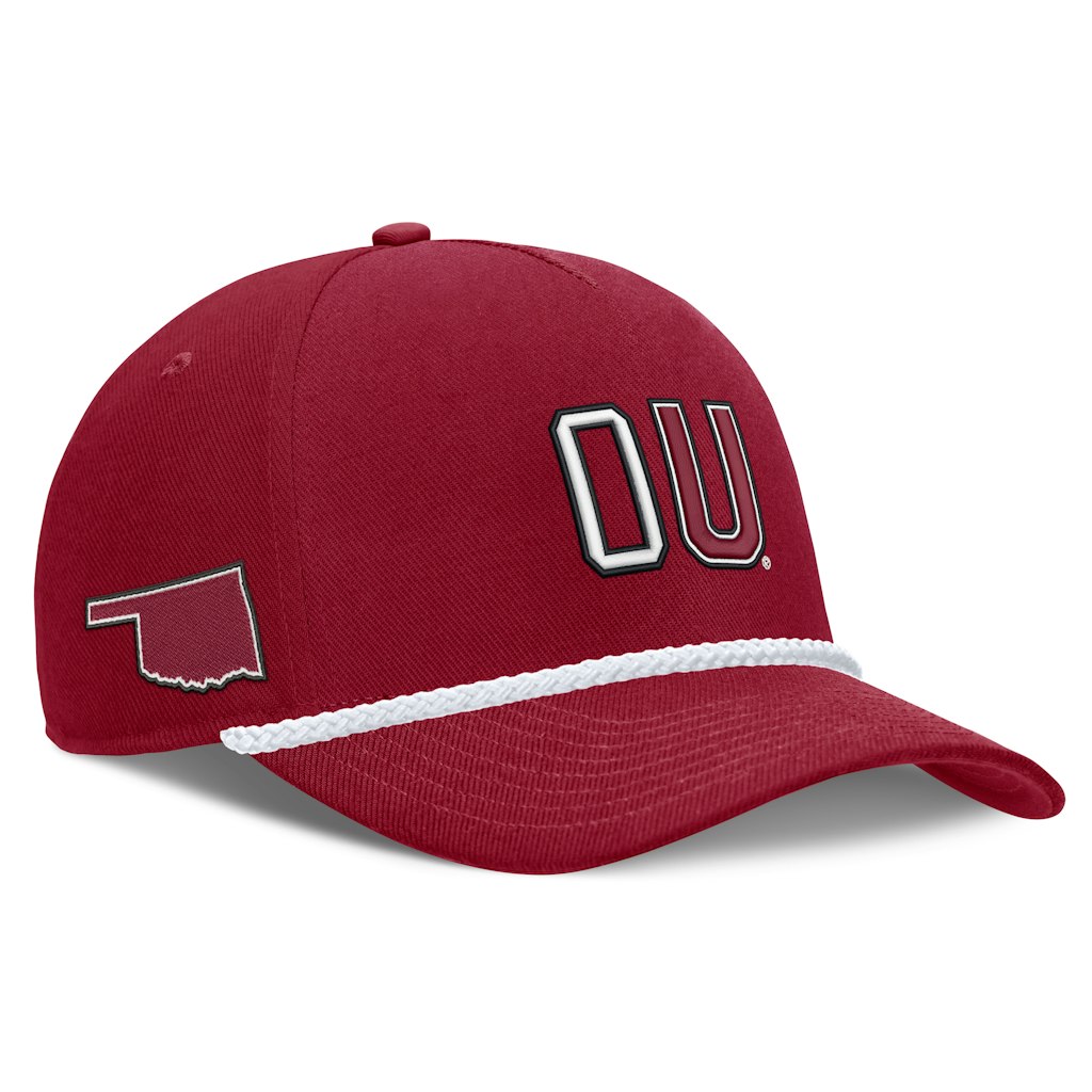 Nike Oklahoma Sooners 2026 Basketball 5-Panel Rope Hat: $35.99