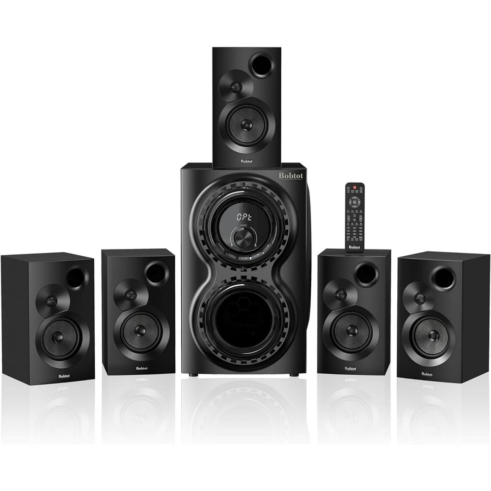 Bobtot 5.1 Channel 1,400-Watt Home Theater Surround Sound System: $329.99 Bobtot 5.1 Channel 1,400-Watt Home Theater Surround Sound System: $329.99