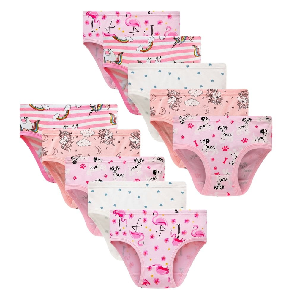 Wowoo Place Little Girl Cotton Cartoon Underwear 10-Pack: $19.99 Wowoo Place Little Girl Cotton Cartoon Underwear 10-Pack: $19.99