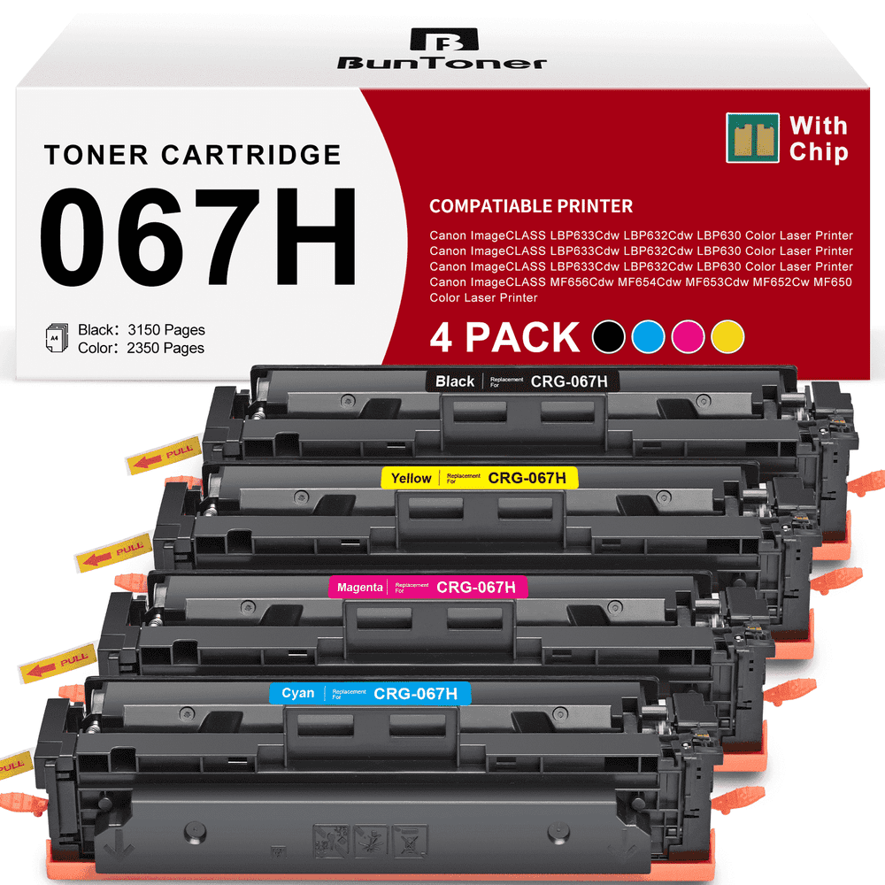 Canon 067H Toner Cartridge 4-Pack: $46.50 Canon 067H Toner Cartridge 4-Pack: $46.50