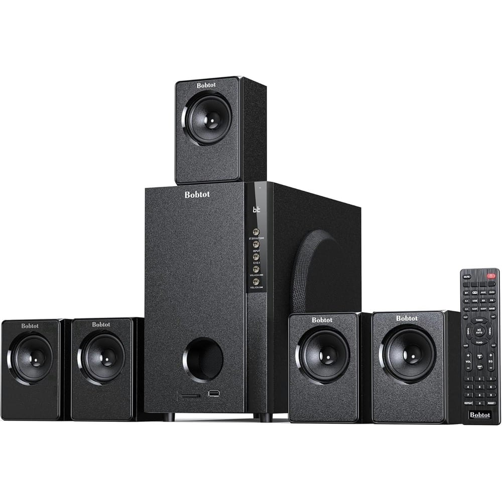 Home Theater 600-Watt 5.1 Surround Sound System: $95.99 Home Theater 600-Watt 5.1 Surround Sound System: $95.99