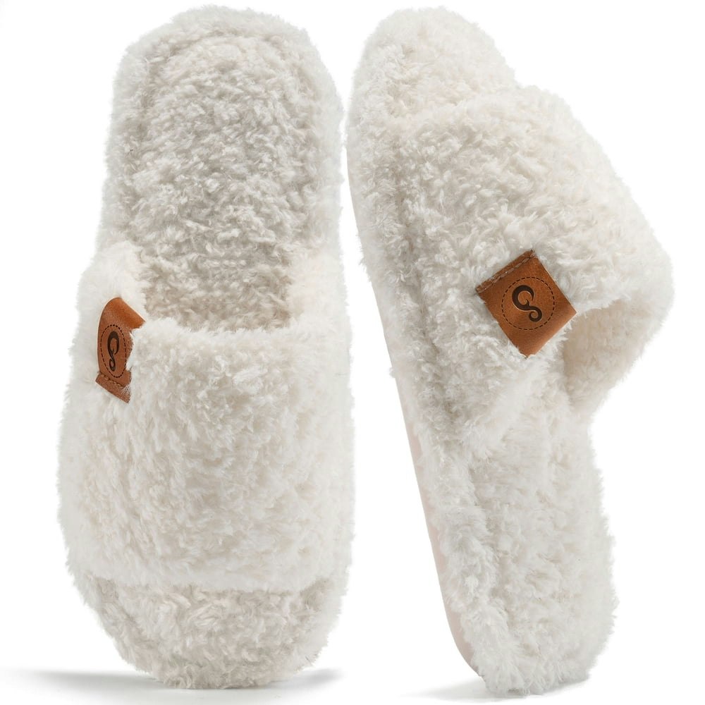 Ecetana Women's Fuzzy Memory Foam House Slippers: $9.99 Ecetana Women's Fuzzy Memory Foam House Slippers: $9.99