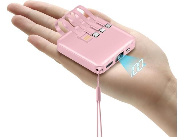 Ummz 12,000mAh 22.5W Portable Charger with Built-in Cable: $65.89