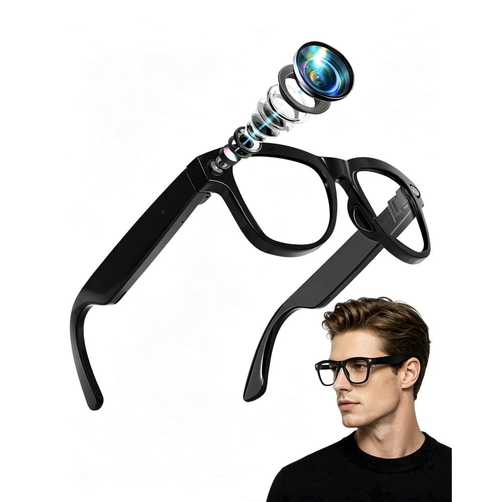AI Smart Glasses with 4K Camera and Real-Time Translation: $79.97 AI Smart Glasses with 4K Camera and Real-Time Translation: $79.97