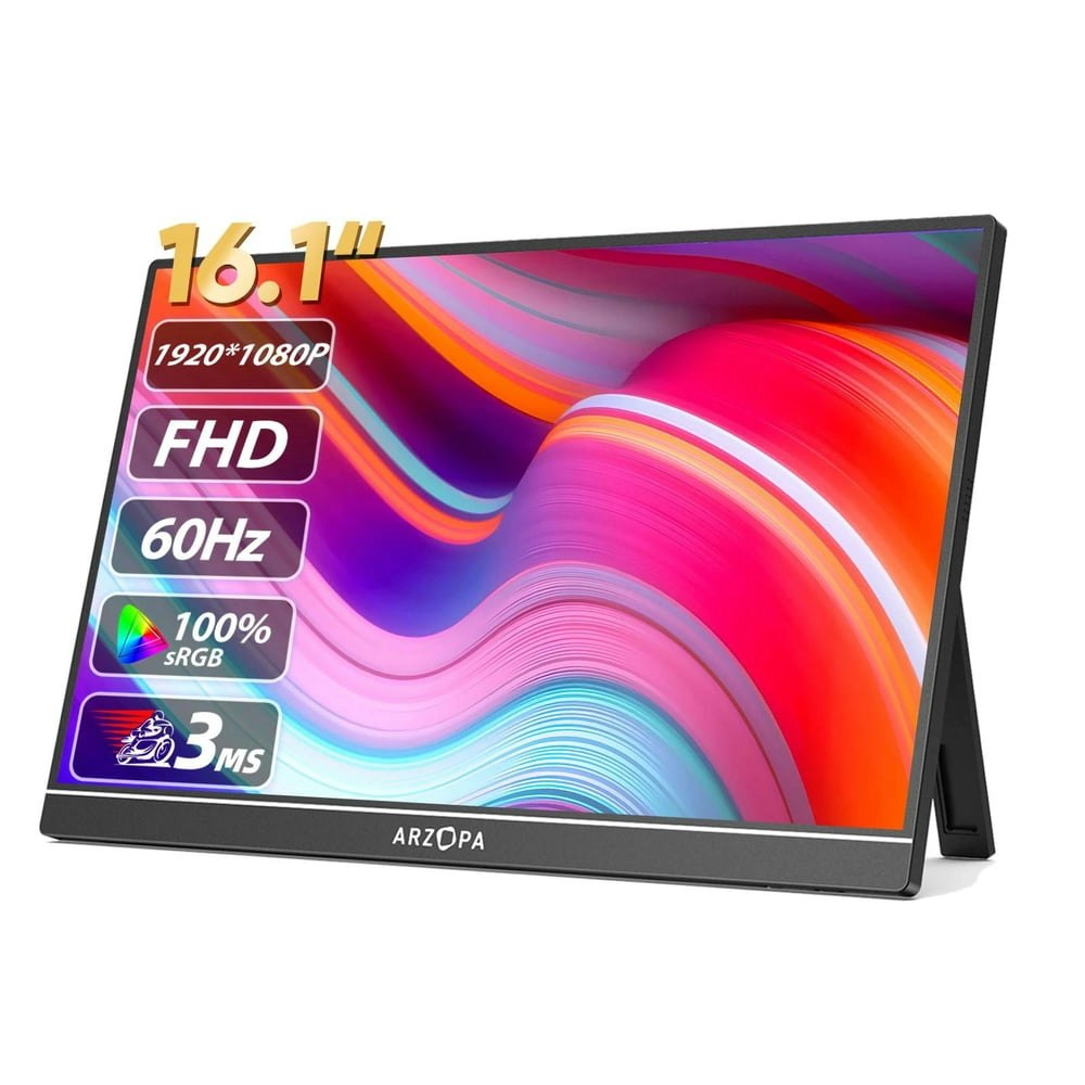 Arzopa 16.1" 1080p Portable Monitor: $84.99