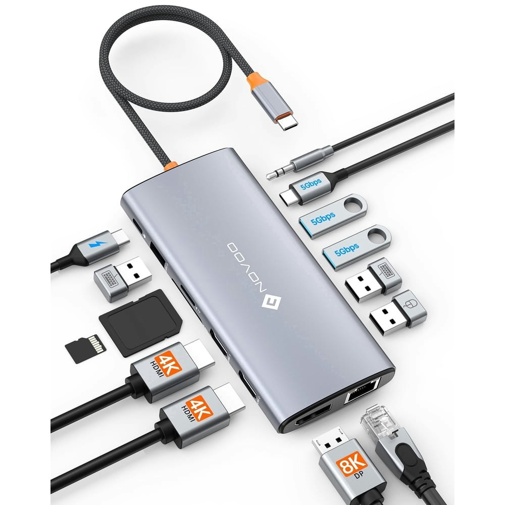 Novoo 14-in-1 USB-C Docking Station: $42.99 Novoo 14-in-1 USB-C Docking Station: $42.99