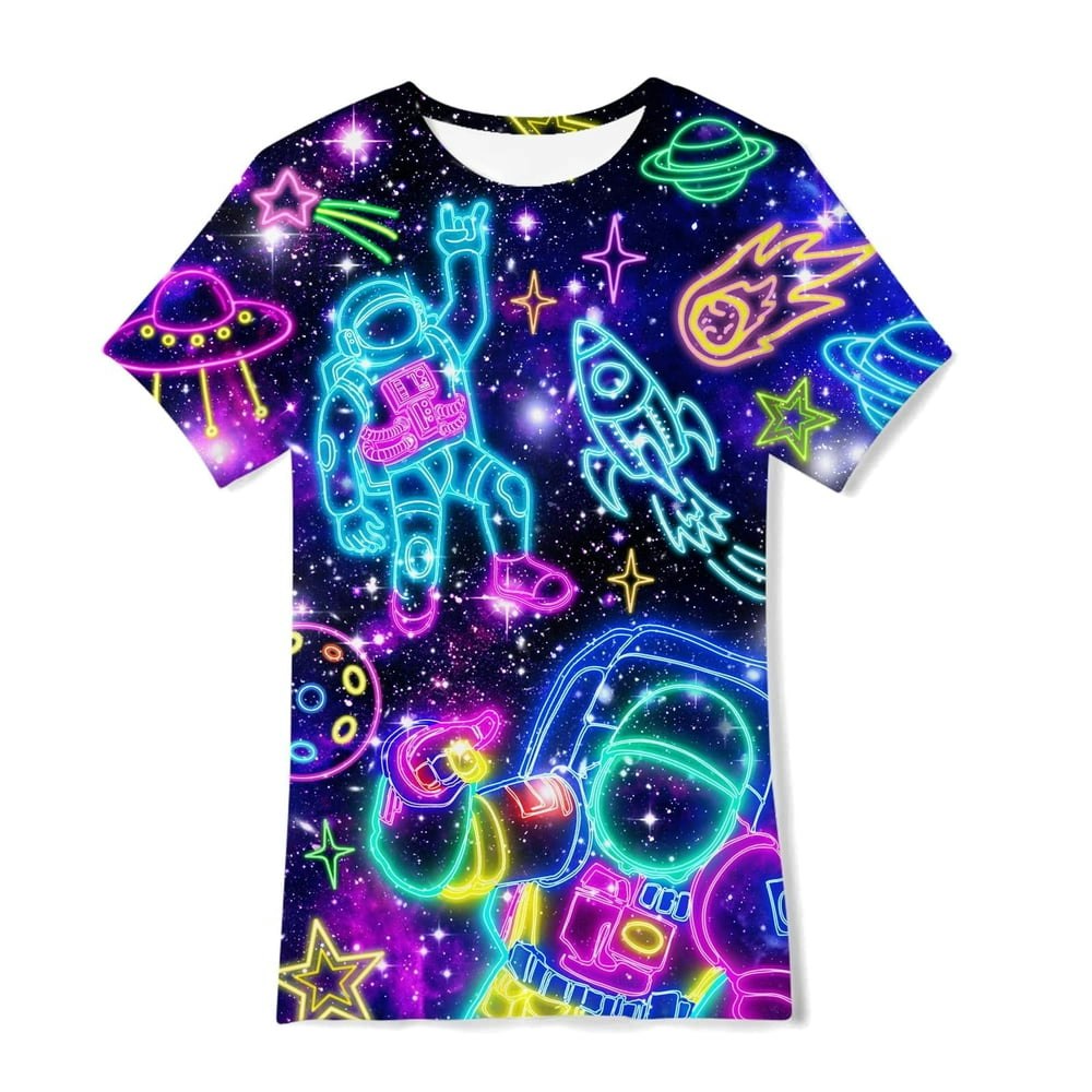 Aideaone Kids 3D Graphic Short Sleeve T-Shirt: $11.69 Aideaone Kids 3D Graphic Short Sleeve T-Shirt: $11.69