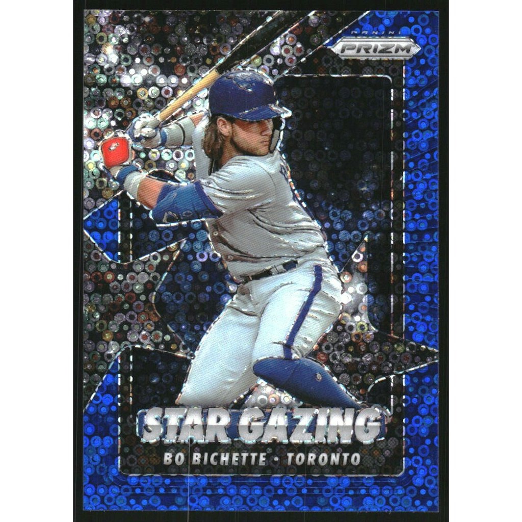 2020 Panini Prizm Star Gazing Blue Donut Circles Bo Bichette Card: $10 2020 Panini Prizm Star Gazing Blue Donut Circles Bo Bichette Card: $10