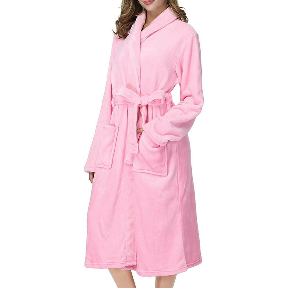 Women's Fleece Shawl Collar Robe: $17.14 Women's Fleece Shawl Collar Robe: $17.14