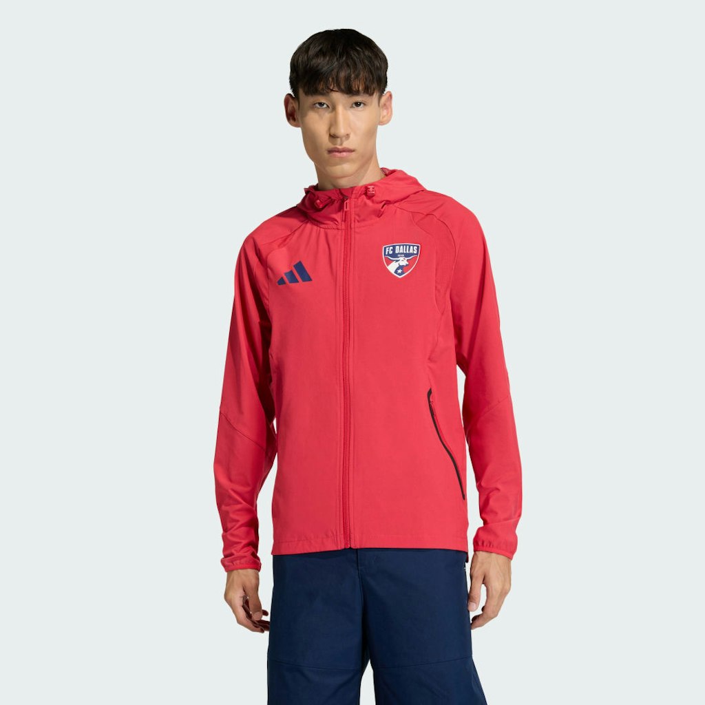 FC Dallas Tiro Tech Full Zip Windbreaker Jacket: $100 FC Dallas Tiro Tech Full Zip Windbreaker Jacket: $100