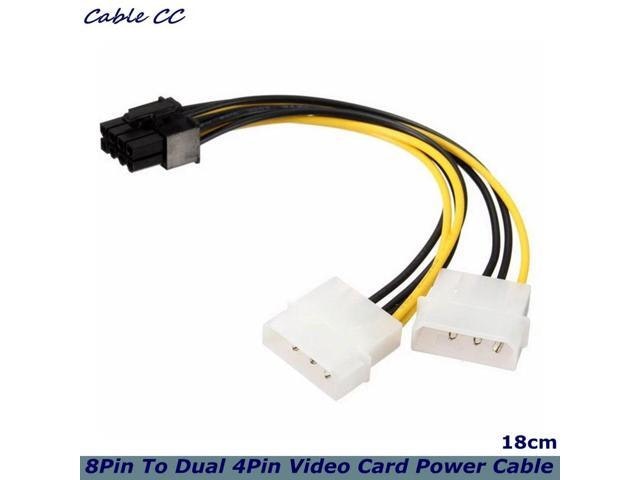 18cm 8-Pin to Dual 4-Pin PCI Express Graphics Card Power Cable: $12.61