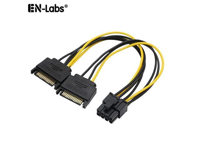 Dual SATA to 8-Pin PCIe GPU Power Adapter Cable: $9.49