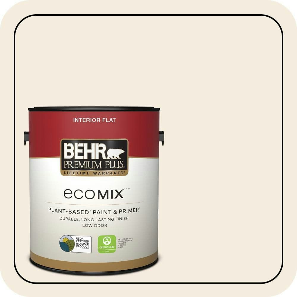 Edwardian Lace Flat EcoMix Plant-Based Interior Paint & Primer 1-Gallon: $38.98 Edwardian Lace Flat EcoMix Plant-Based Interior Paint & Primer 1-Gallon: $38.98