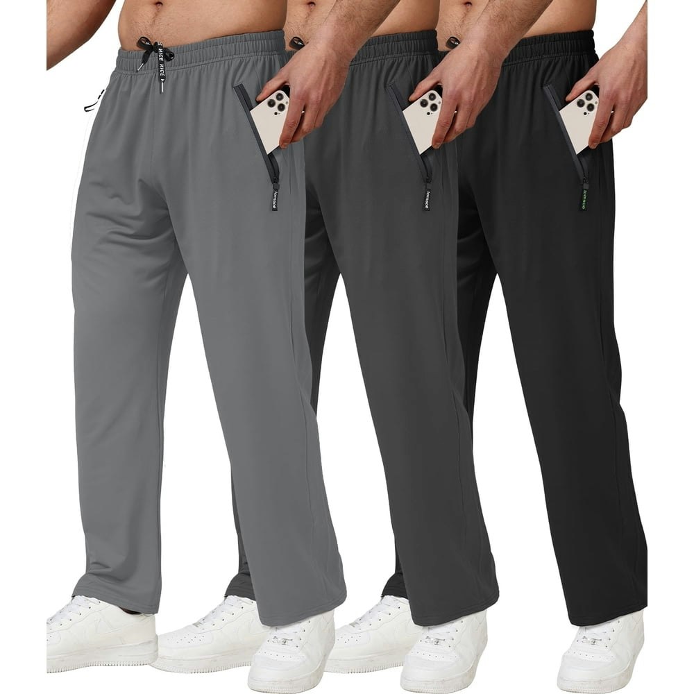 Potopok Men's Sweatpants with Zip Pockets 3-Pack: $35.99 Potopok Men's Sweatpants with Zip Pockets 3-Pack: $35.99