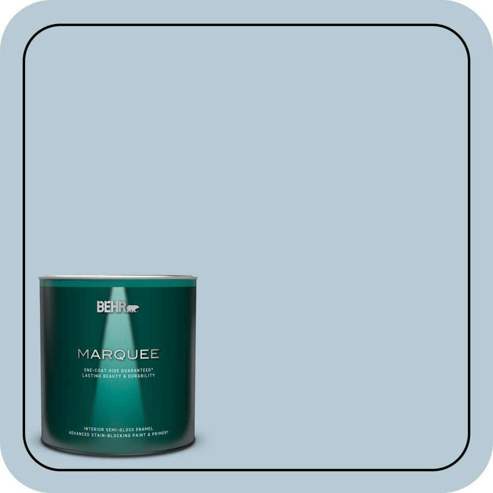 Behr Denim Light Semi-Gloss Interior Paint and Primer 1-Quart: $29.98