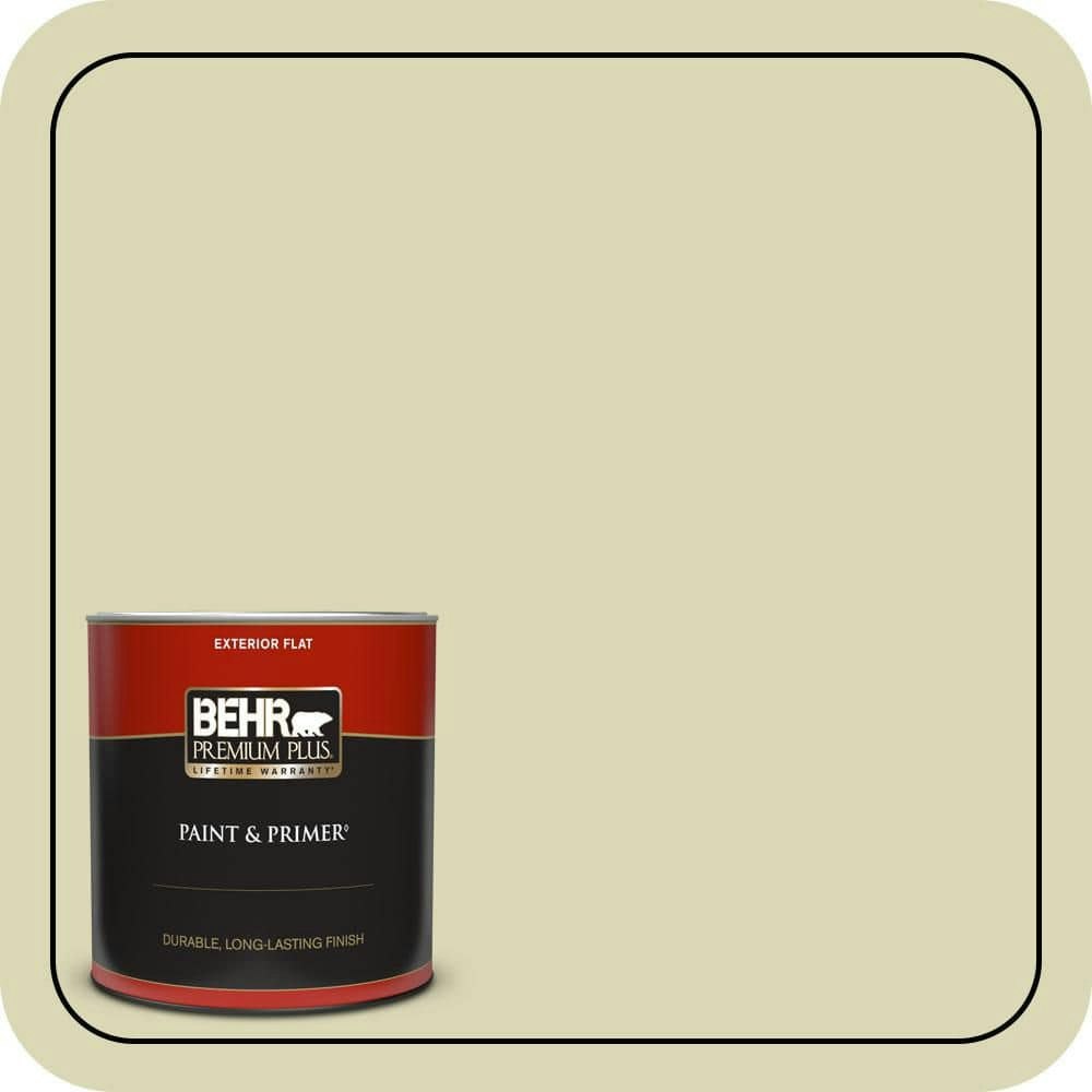 Behr Springday Flat Exterior Paint and Primer 1-Quart: $23.98