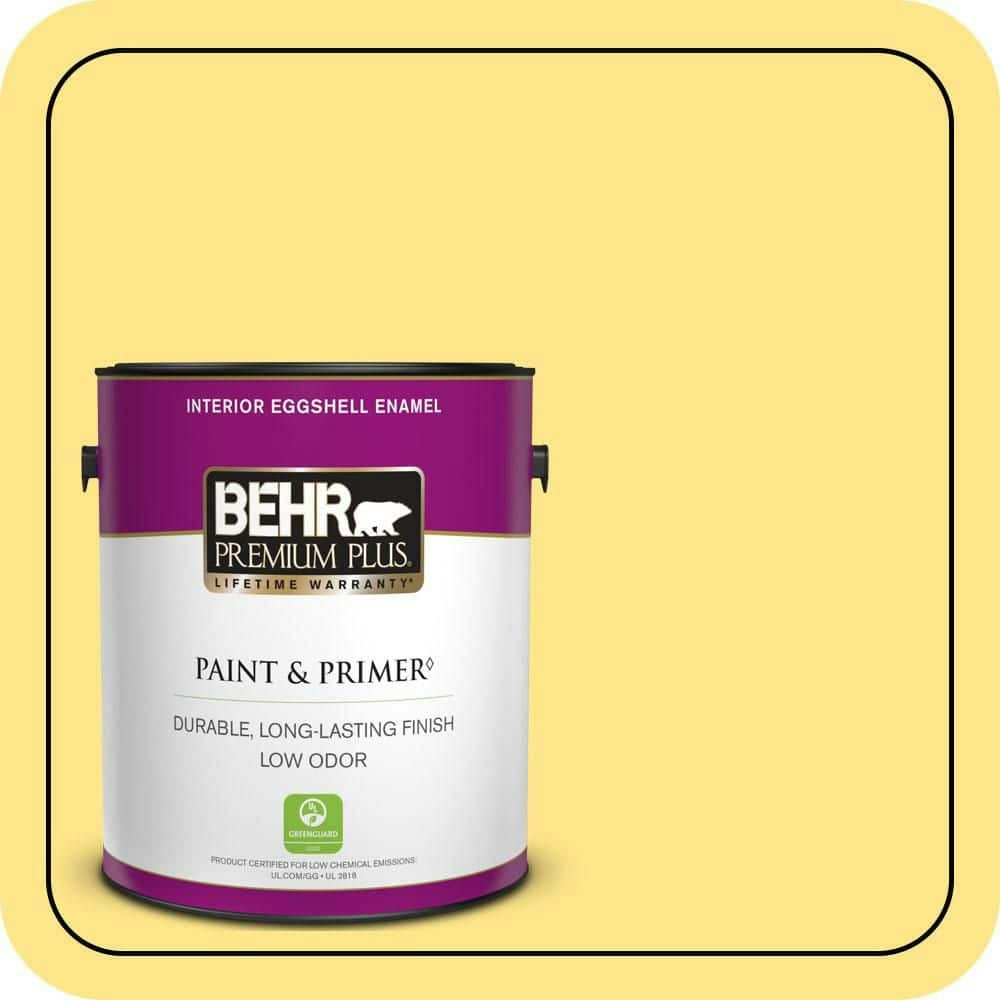 Behr 1-Gallon Eggshell Enamel Interior Paint and Primer: $37.98 Behr 1-Gallon Eggshell Enamel Interior Paint and Primer: $37.98