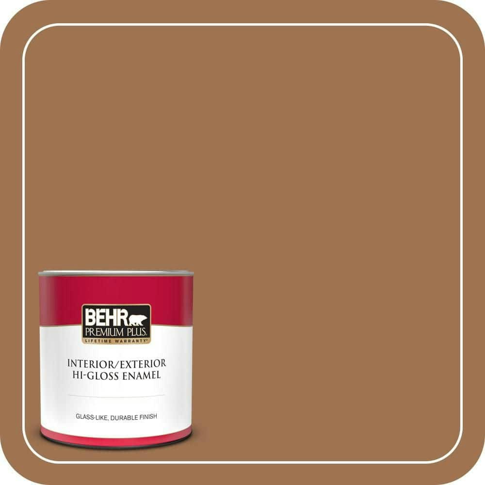 Ranch Brown Hi-Gloss Enamel Interior/Exterior Paint & Primer 1-Quart Can: $21.48 Ranch Brown Hi-Gloss Enamel Interior/Exterior Paint & Primer 1-Quart Can: $21.48